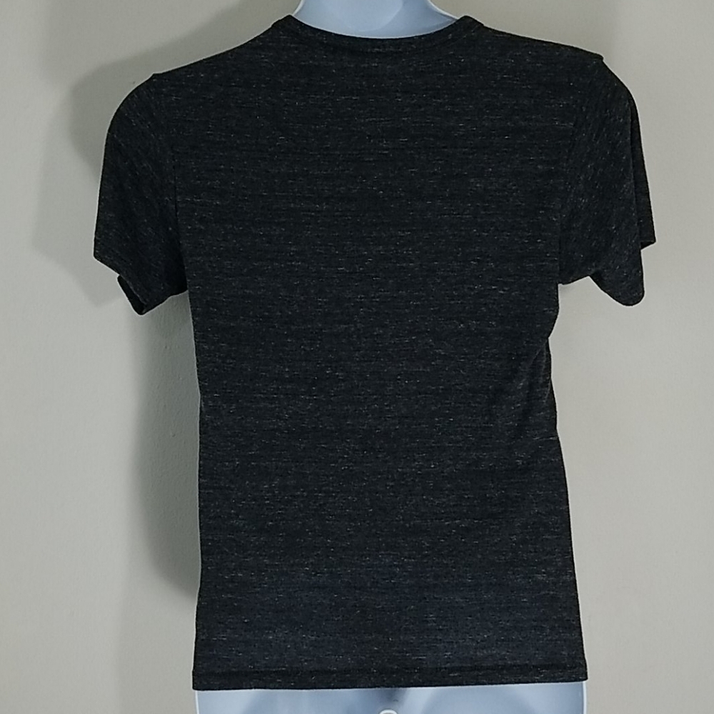Tshirt graphic print Patriots short sleeve Mens gray black football team EUC - Picture 4 of 7
